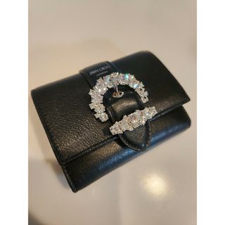 ジミーチュウ(JIMMY CHOO)のJIMMY CHOO　三つ折り財布　黒(財布)