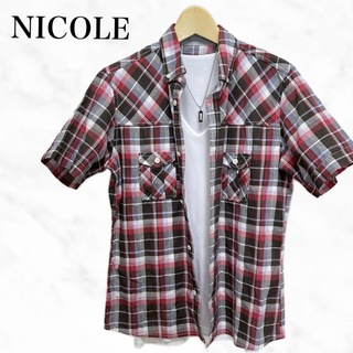 ニコル(NICOLE)のNICOLE selection 半袖シャツ　チェックシャツ　トップス(Tシャツ/カットソー(半袖/袖なし))