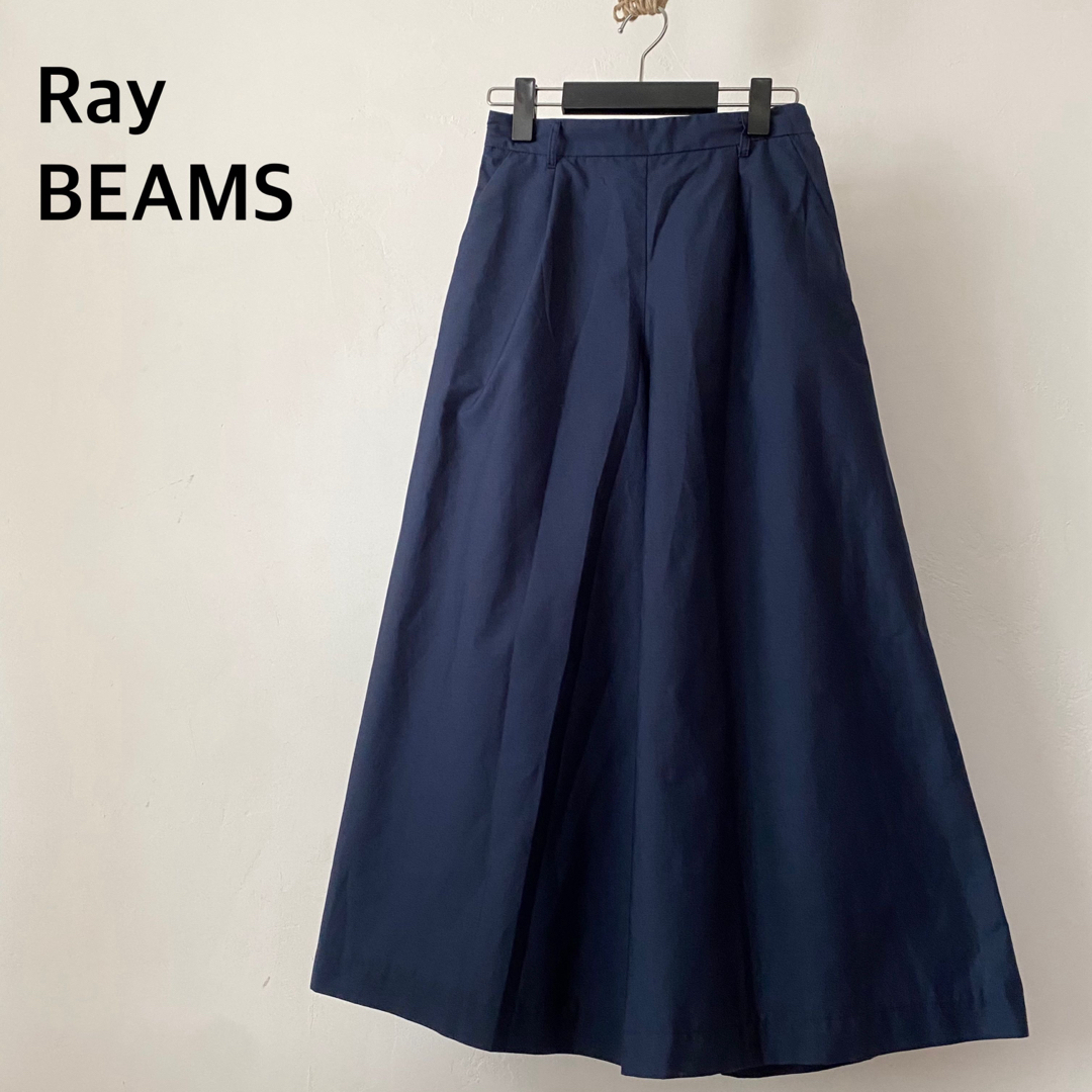 Ray BEAMS(レイビームス)のレイビームス　ネイビー　ガウチョ　スカンツ　ズボン　パンツ　ボトムス　日本製 レディースのパンツ(カジュアルパンツ)の商品写真