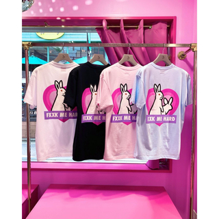 エフアールツー(#FR2)の#FR2梅 love mark Tシャツ ピンク(Tシャツ(半袖/袖なし))