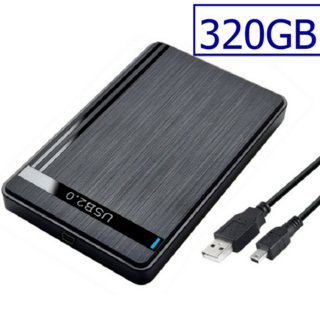 E055 320GB USB2.0 外付け HDD TV録画対応(PC周辺機器)