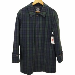 ヴァンヂャケット(VAN Jacket)のVAN JAC(ヴァンヂャケット) チェック柄ステンカラーコート メンズ コート(ステンカラーコート)