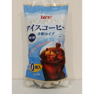 ユーシーシー(UCC)のUCC アイスコーヒー 無糖 き釈タイプ 50個  ポーション  コストコ(コーヒー)
