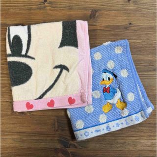 ディズニー(Disney)のディズニー　ハンドタオル　2枚セット(ハンカチ)