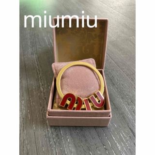 miumiu - miumiu▪︎キーリング（ゴールド×レッド）