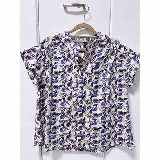 【新品】bonte+　シャツ　ブラウス　綿100％　M～L(シャツ/ブラウス(半袖/袖なし))