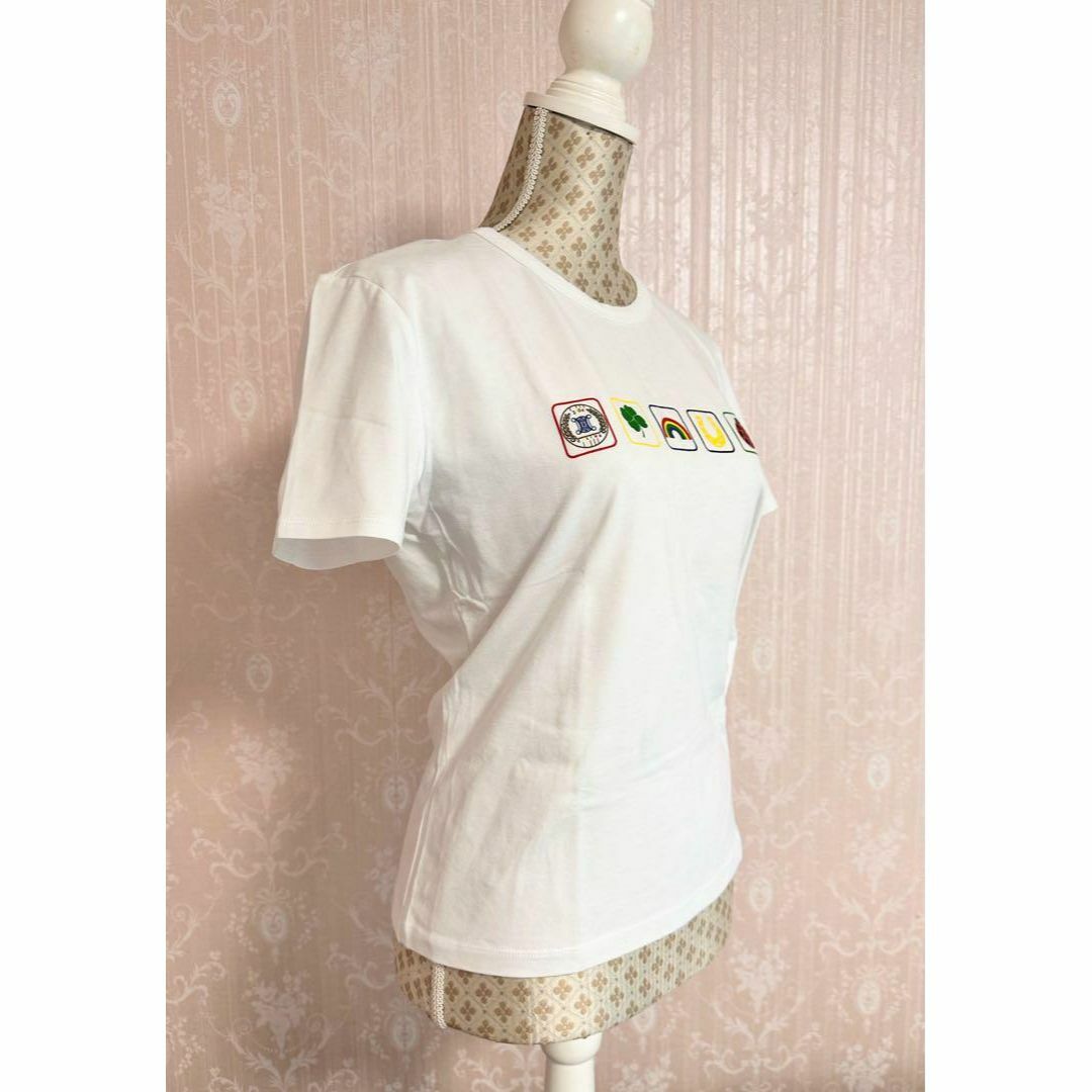 celine(セリーヌ)のセリーヌ 2004 オリンピック アイコンモチーフ シャツ レディース ホワイト レディースのトップス(Tシャツ(半袖/袖なし))の商品写真