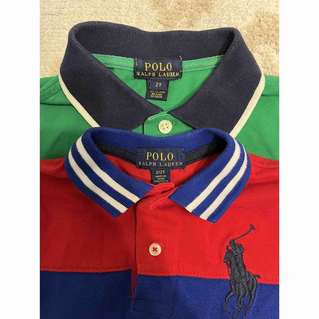 Ralph Lauren(ラルフローレン)のお値下げ＊ラルフローレン＊ポロシャツ 2枚セット 2T 100 キッズ/ベビー/マタニティのキッズ服男の子用(90cm~)(Tシャツ/カットソー)の商品写真