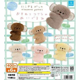 にこやまポッケ おすわりコアラのぬいぐるみ 全6種(ぬいぐるみ)