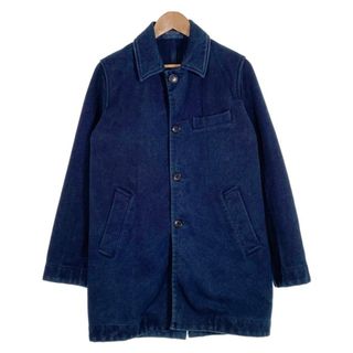 BLUE BLUE - BLUE BLUE ブルーブルー 刺し子 コート インディゴ染め ブルー Size 1