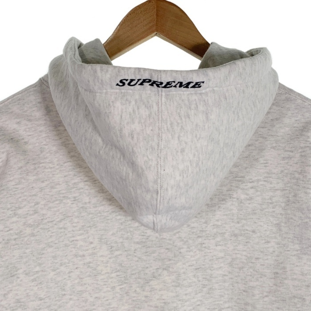 Supreme(シュプリーム)のSUPREME シュプリーム 18AW Striped Rib Hooded Sweatshirt ストライプリブ プルオーバースウェットパーカー グレー Size M メンズのトップス(パーカー)の商品写真