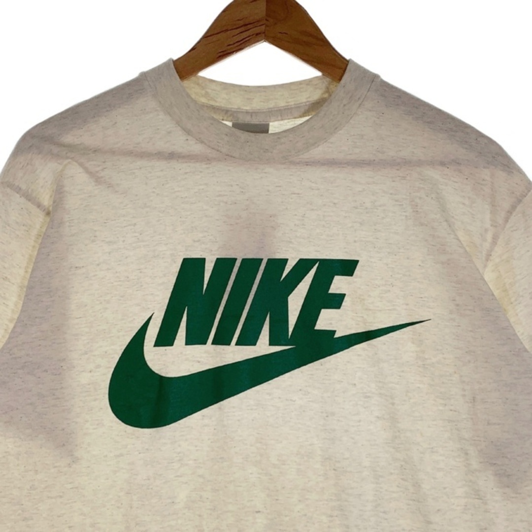 NIKE(ナイキ)の90's NIKE ナイキ ロゴプリント Tシャツ オートミール 日本製 Size L メンズのトップス(Tシャツ/カットソー(半袖/袖なし))の商品写真