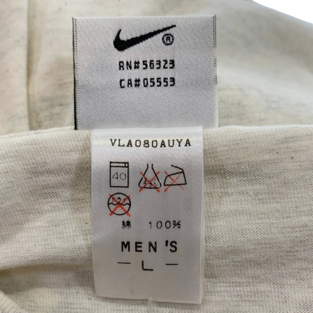 NIKE(ナイキ)の90's NIKE ナイキ ロゴプリント Tシャツ オートミール 日本製 Size L メンズのトップス(Tシャツ/カットソー(半袖/袖なし))の商品写真