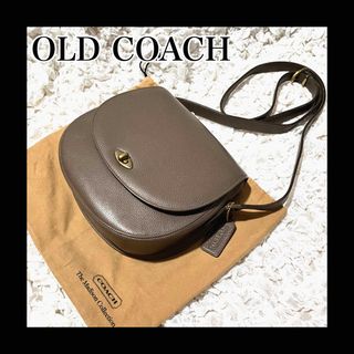 コーチ(COACH)の美品　希少色　オールドコーチ　ショルダーバッグ　レザー　ターンロック　グレージュ(ショルダーバッグ)