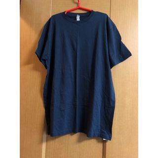 メンズL☆ネイビー無地なTシャツ♪美品シンプルクーポン消化ポイント消化(Tシャツ/カットソー(半袖/袖なし))