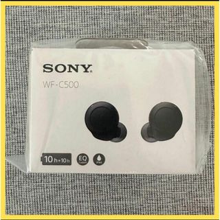 【新品】SONY ブラック ワイヤレスステレオヘッドセット WF-C500/BZ(ヘッドフォン/イヤフォン)