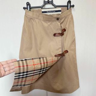 希少 バーバリーズ ビンテージ ラップ スカート Burberry バーバリー