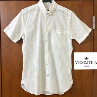 ヴィコントアー(VICOMTE A.)の新品タグ付　VICOMTE A. ヴィコントアー ドット柄コットンシャツ　高島屋(Tシャツ/カットソー(半袖/袖なし))