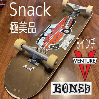 極美品　Snack ベンチャー　ボーンズ　スケートボード　コンプリート　8インチ(スケートボード)