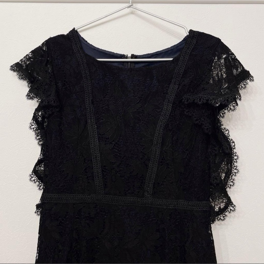 PROPORTION BODY DRESSING(プロポーションボディドレッシング)のプロポーション レースタイトドレス ブラック M ロングドレス ノースリーブ レディースのワンピース(ロングワンピース/マキシワンピース)の商品写真