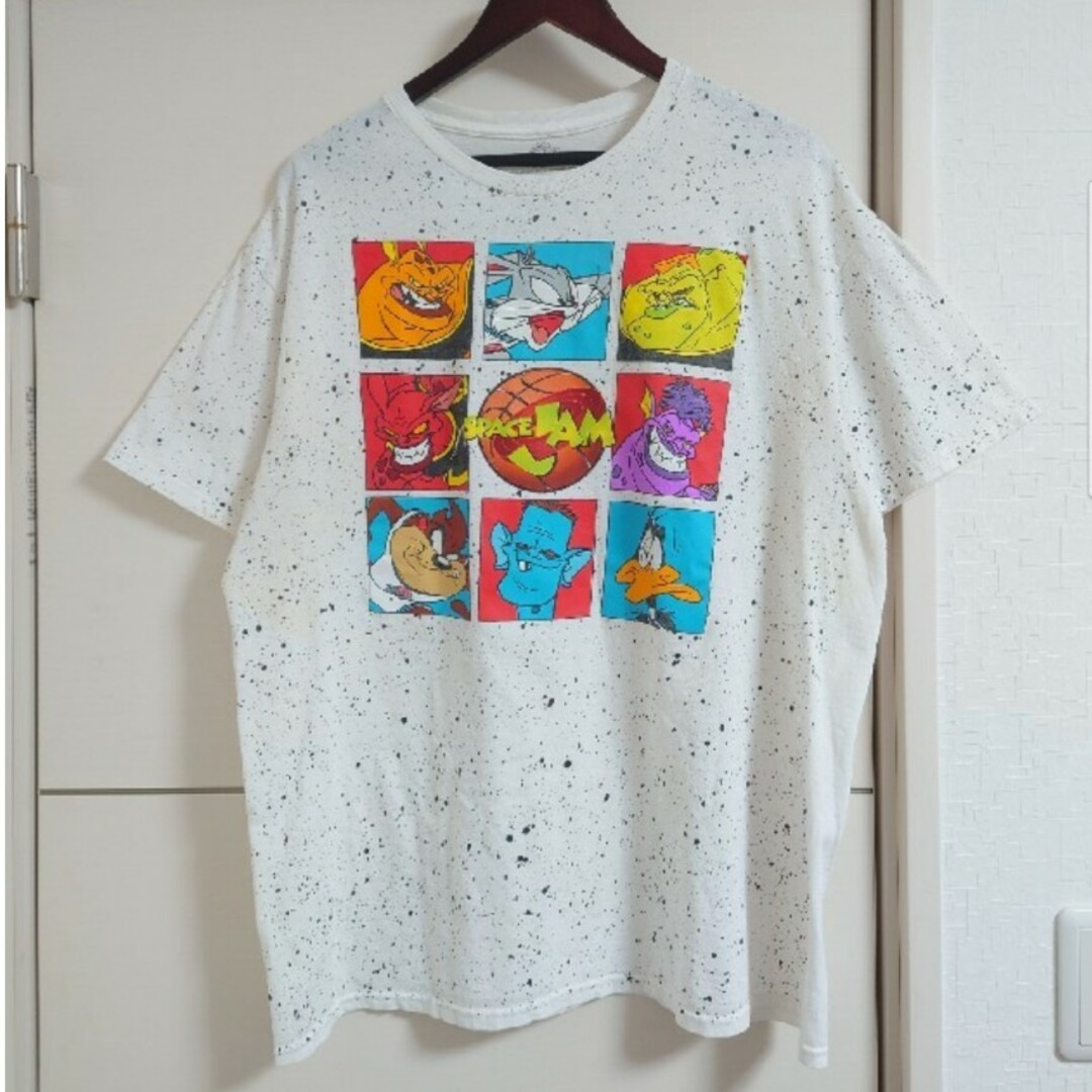 スペースジャム Tシャツ ムービー古着 映画キャラクター ルーニーテューンズ メンズのトップス(Tシャツ/カットソー(半袖/袖なし))の商品写真