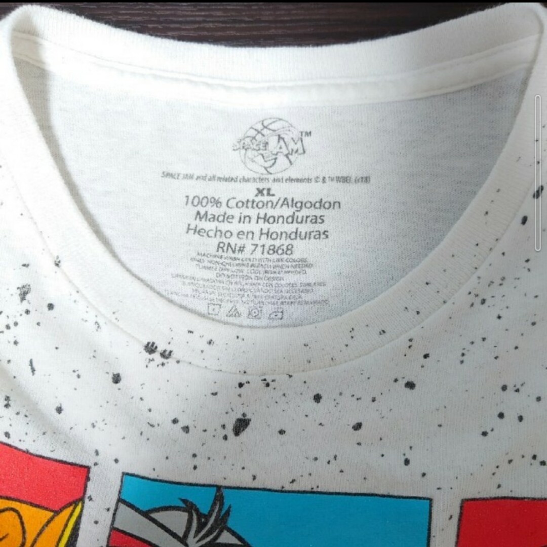 スペースジャム Tシャツ ムービー古着 映画キャラクター ルーニーテューンズ メンズのトップス(Tシャツ/カットソー(半袖/袖なし))の商品写真