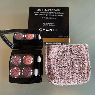 CHANEL - シャネル レ キャトル オンブル ツイード 02 ツイード プールプル