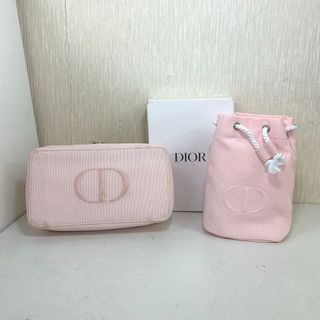 クリスチャンディオール(Christian Dior)のＲ　未使用 Christian Dior メイクバッグ 巾着ポーチ 2点セット(ポーチ)