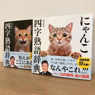 にゃんこ四字熟語辞典　2冊まとめ売り(人文/社会)