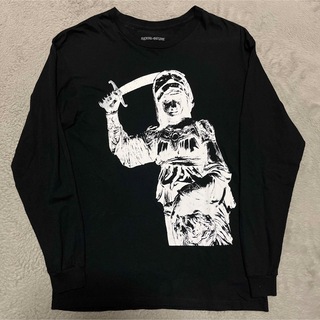 シュプリーム(Supreme)のFucking Awesome 戦士　ロンt tシャツ　黒　ブラック　L(Tシャツ/カットソー(七分/長袖))