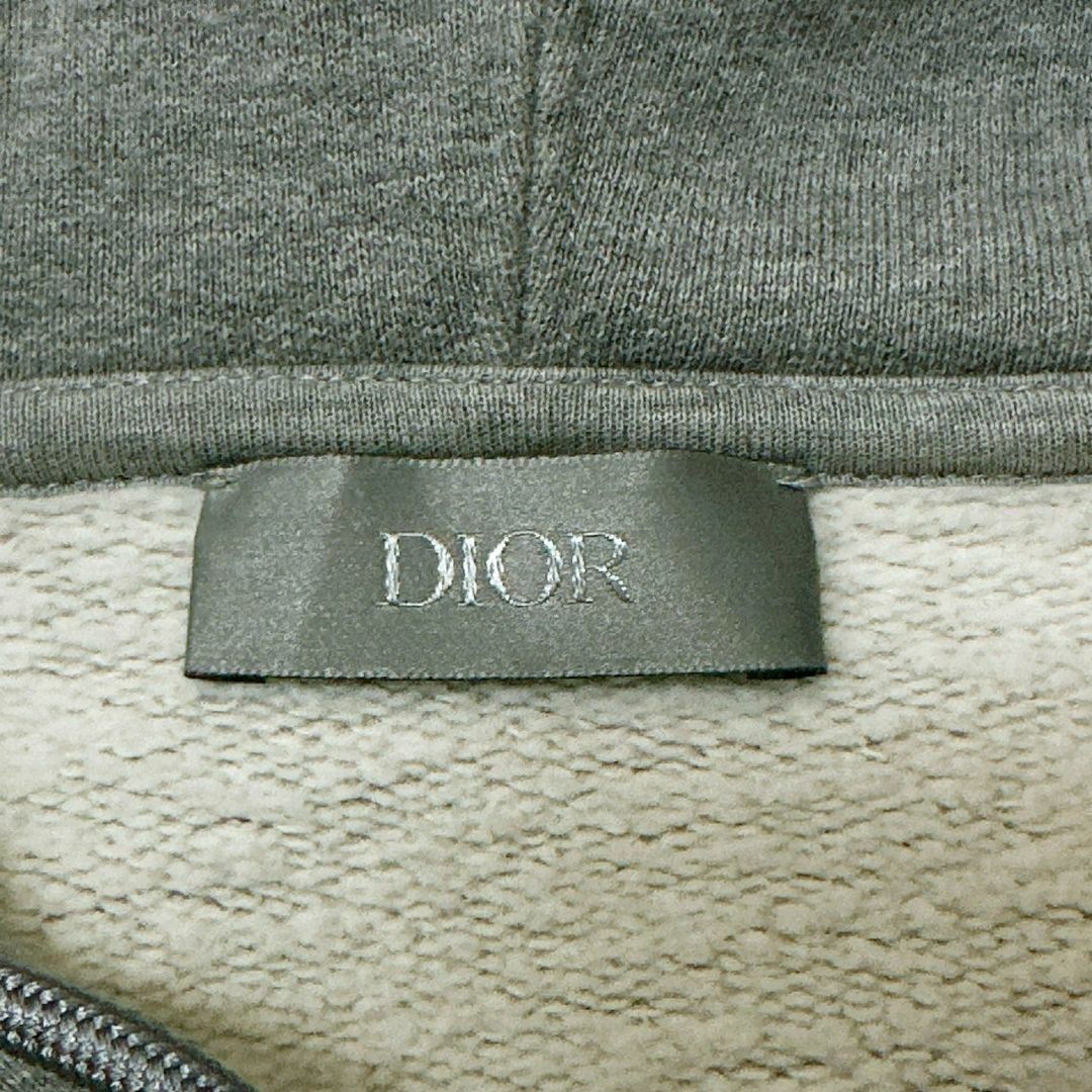 DIOR HOMME(ディオールオム)の美品☆HP掲載中☆DIOR  HOMME CD刺繍 パーカー 16万 XXL 灰 メンズのトップス(パーカー)の商品写真