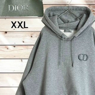 DIOR HOMME - 美品☆HP掲載中☆DIOR  HOMME CD刺繍 パーカー 16万 XXL 灰