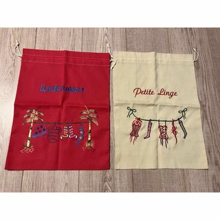 新品　ベトナム土産　刺繍袋2組(その他)