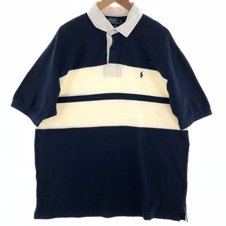 ラルフローレン(Ralph Lauren)の古着 ラルフローレン Ralph Lauren POLO by Ralph Lauren 半袖 ラガーシャツ メンズXXL /eaa381459(シャツ)