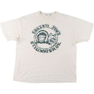 ヘインズ(Hanes)の古着 90年代 ヘインズ Hanes ESKIMO JOE'S エスキモージョー アドバタイジングTシャツ USA製 メンズXXL ヴィンテージ /eaa450141(Tシャツ/カットソー(半袖/袖なし))