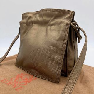 ロエベ(LOEWE)の【LOEWE】ショルダーバッグ　フラメンコ　アナグラム　柔らかレザー　ブロンズ系(ショルダーバッグ)