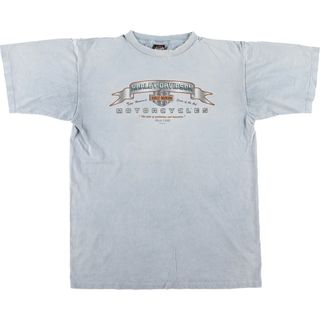 ハーレーダビッドソン(Harley Davidson)の古着 雰囲気系 00年代 ハーレーダビッドソン Harley-Davidson モーターサイクル バイクTシャツ USA製 メンズL /eaa450917(Tシャツ/カットソー(半袖/袖なし))