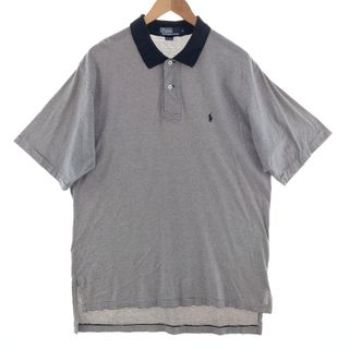 ラルフローレン(Ralph Lauren)の古着 ラルフローレン Ralph Lauren POLO by Ralph Lauren 半袖 ボーダー ポロシャツ メンズL /eaa381457(ポロシャツ)