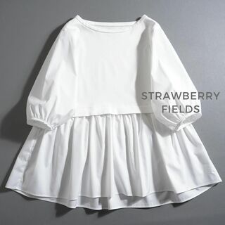 STRAWBERRY-FIELDS - 955t*美品 ストロベリーフィールズ ペプラムトップス