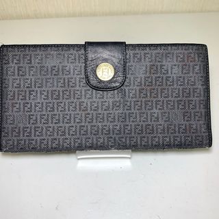 フェンディ(FENDI)のFENDI ズッカ柄 レザー長財布 (長財布)