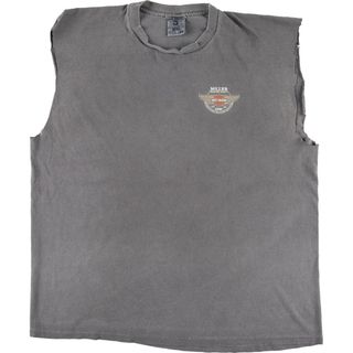 古着 90年代 アンビル Anvil Harley-Davidson ハーレーダビッドソン カットオフ バックプリント モーターサイクル バイクTシャツ USA製 メンズXL ヴィンテージ /eaa450903