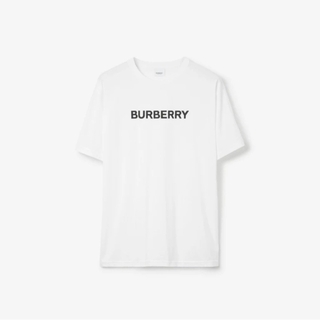 バーバリー(BURBERRY)のBURBERRY  ロゴコットンTシャツ  (Lサイズ)ホワイト【新品未使用】(Tシャツ/カットソー(半袖/袖なし))