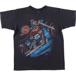 ハーレーダビッドソン(Harley Davidson)の古着 90年代 ハーレーダビッドソン Harley-Davidson モーターサイクル バイクTシャツ USA製 メンズL ヴィンテージ /eaa447830(Tシャツ/カットソー(半袖/袖なし))