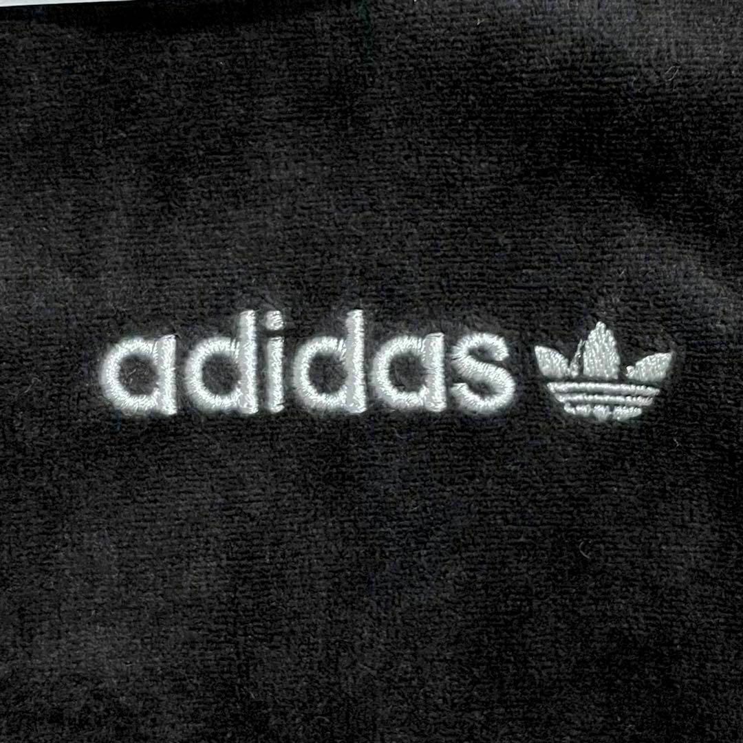 adidas(アディダス)の9764 adidas トラックジャケット ベロア ブラック ミニロゴ M～ メンズのトップス(ジャージ)の商品写真