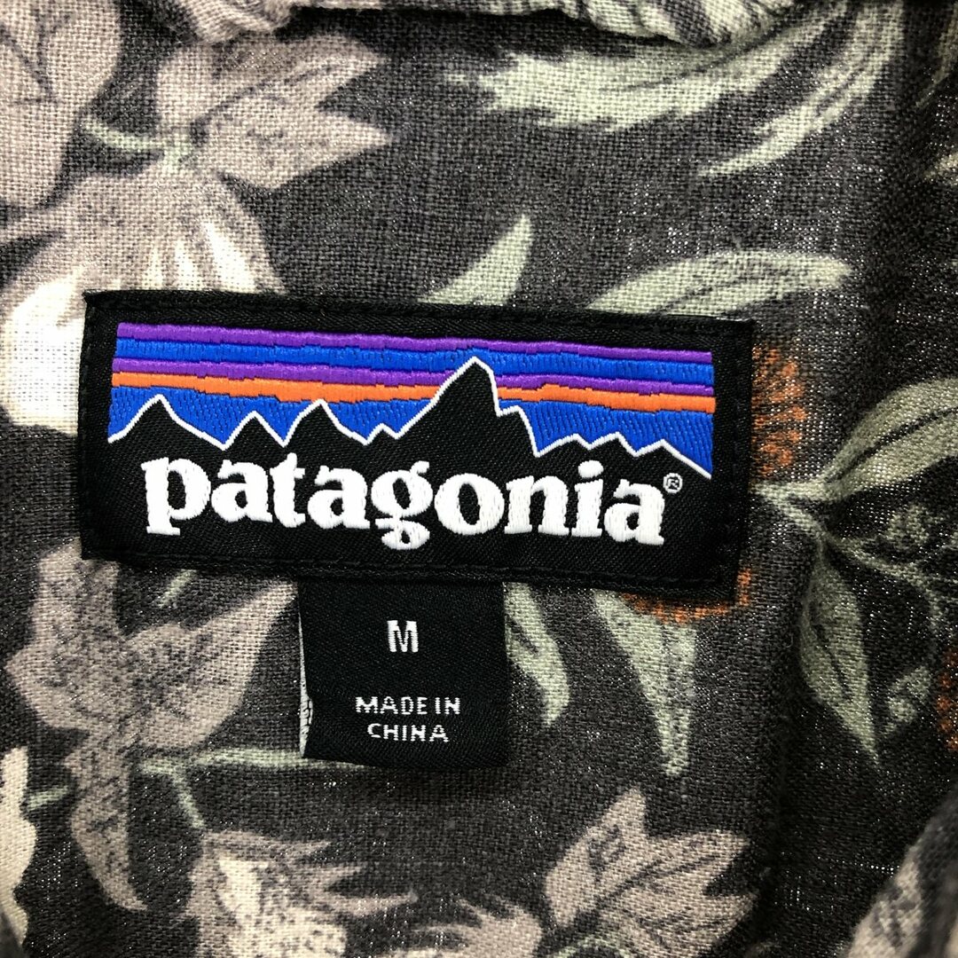 patagonia(パタゴニア)の古着 パタゴニア Patagonia 53139SP20 総柄 半袖 ヘンプ×コットンシャツ メンズM /eaa450234 メンズのトップス(シャツ)の商品写真