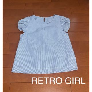 RETRO GIRL - レトロガール retrogirl ストライプ　カットソー　Mトップス