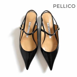 101y*美品 ペリーコ PELLICO バックスリング ストラップ パンプス