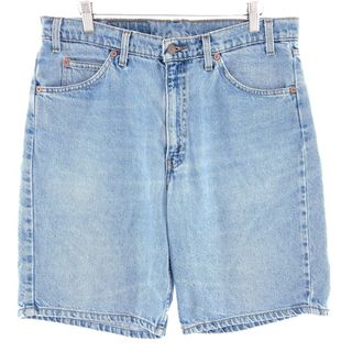 リーバイス(Levi's)の古着 90年代 リーバイス Levi's 550 RELAXED FIT デニムショーツ ショートパンツ メンズw34 ヴィンテージ /eaa382447(ショートパンツ)