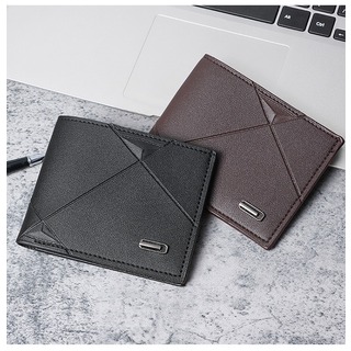 【再入荷】財布　二つ折り　軽量　コンパクト　カードケース　ブラック　シンプル(折り財布)