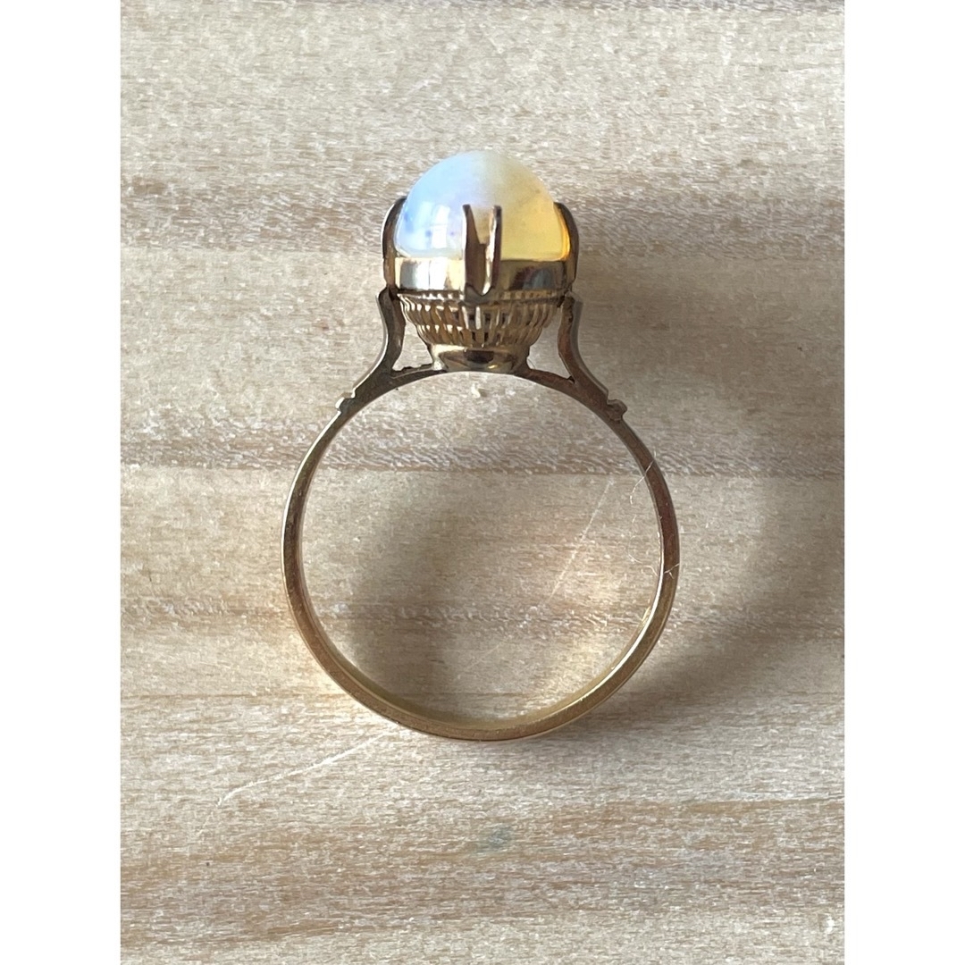 指輪/リング/ゴールド/K18/18金/オパール/総重量2.5g/9号 レディースのアクセサリー(リング(指輪))の商品写真